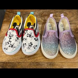 Little girls shoes 3 pairs size 8 & 9